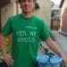 DO YOU KYOTO? の返答をTシャツに入れました。YES, WE KYOTO!